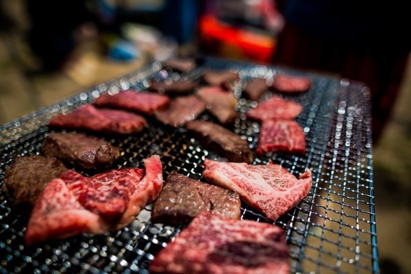 バーベキューの様子