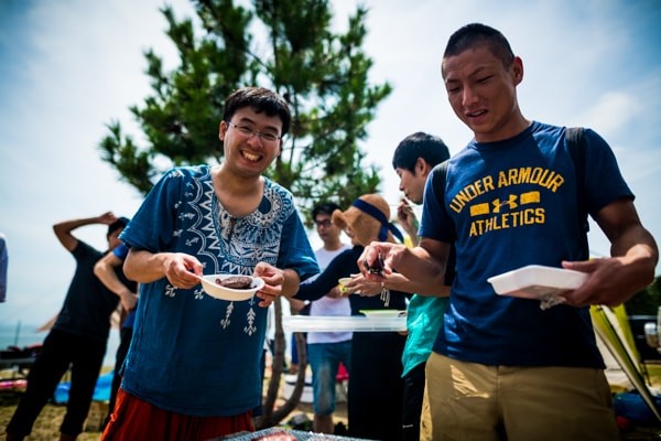 バーベキューの様子