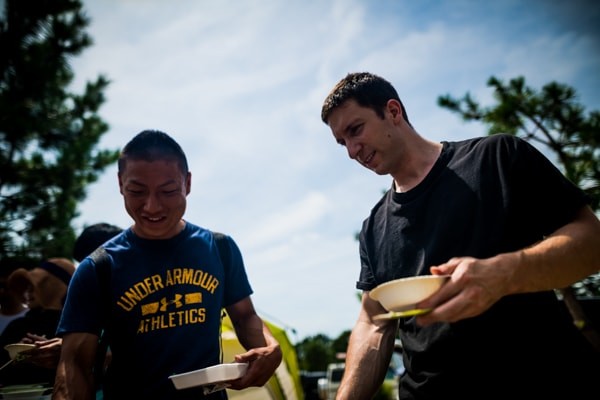 バーベキューの様子