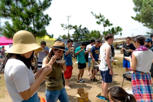 バーベキューの様子