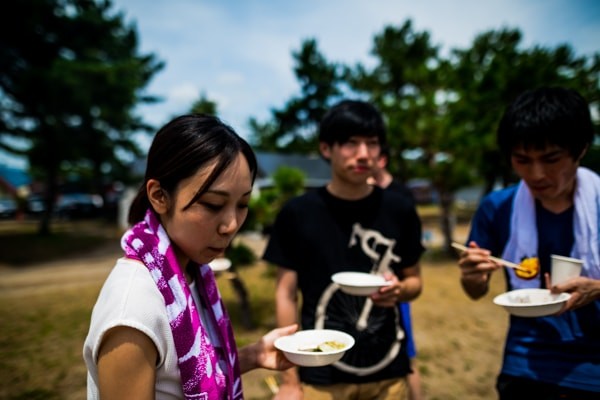 バーベキューの様子