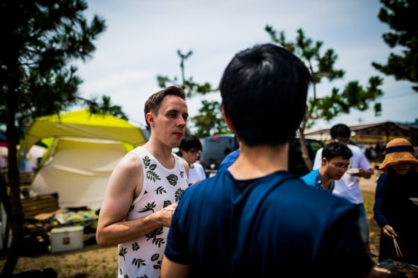 バーベキューの様子