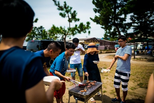 バーベキューの様子