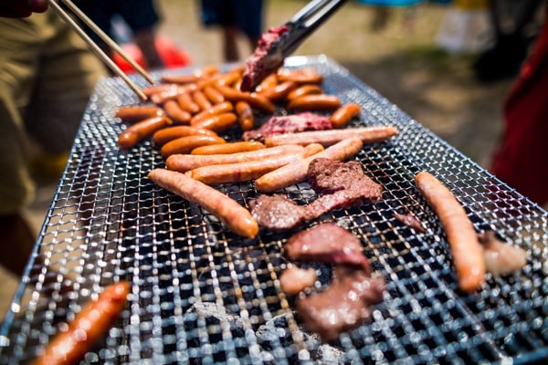 バーベキューの様子