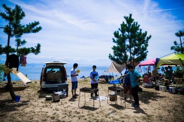 バーベキューの様子