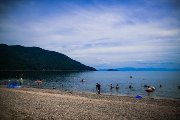湖水浴の様子