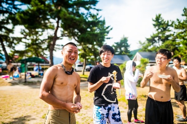 バーベキューの様子