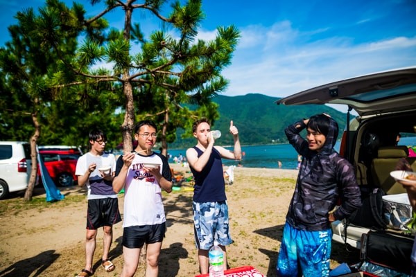 バーベキューの様子