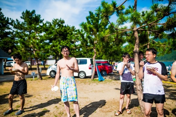 バーベキューの様子