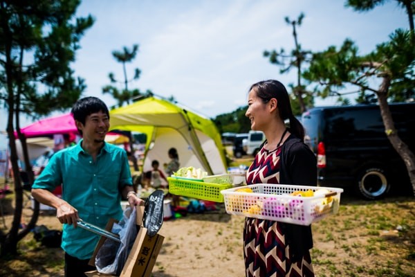 バーベキューの様子