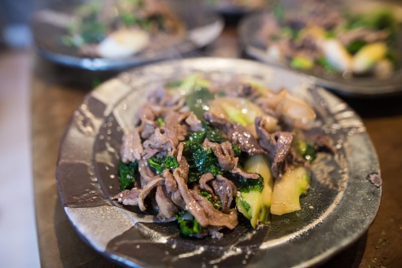 鹿肉のジンギスカン